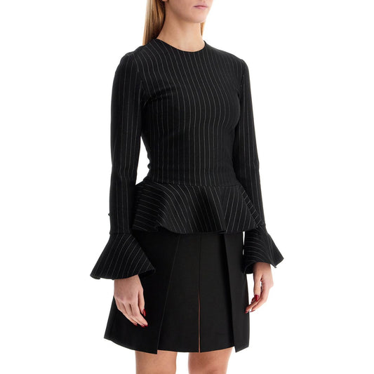 Ganni long-sleeved peplum Topwear Ganni