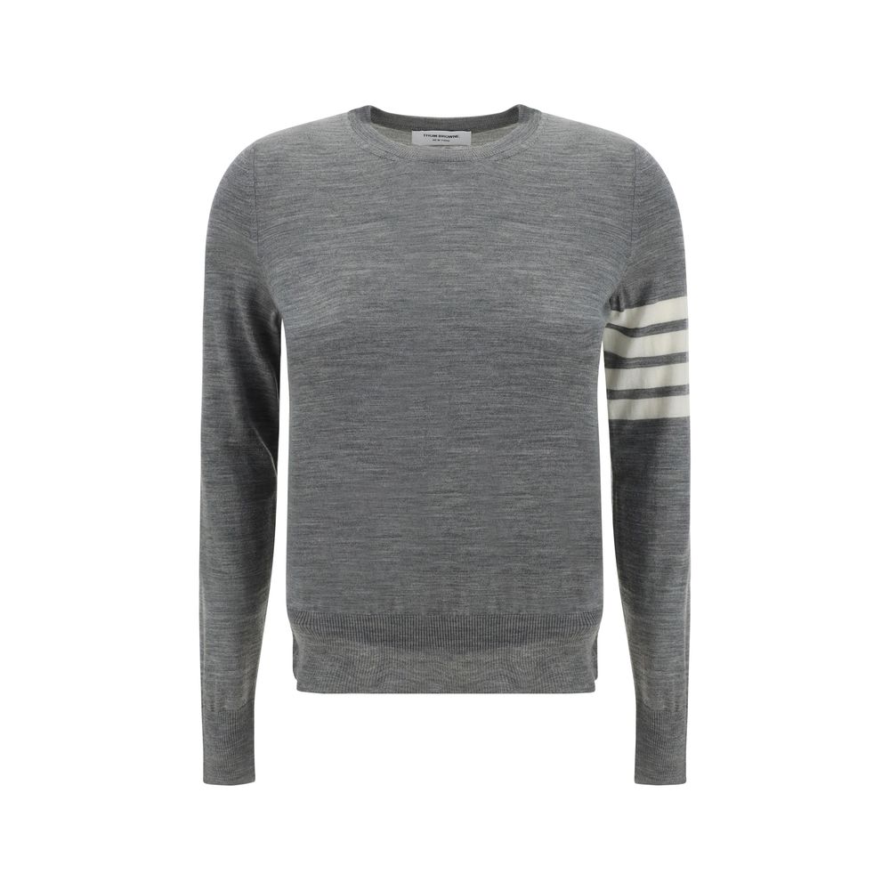 Thom Browne Gray Fleece Wool Sweatshirt Thom Browne