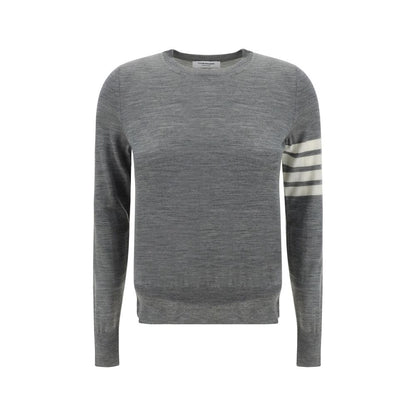 Thom Browne Gray Fleece Wool Sweatshirt Thom Browne