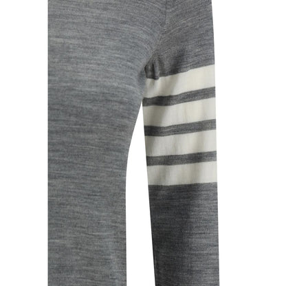 Thom Browne Gray Fleece Wool Sweatshirt Thom Browne