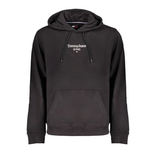 Tommy Hilfiger Black Cotton Men's Sweatshirt Hoodie