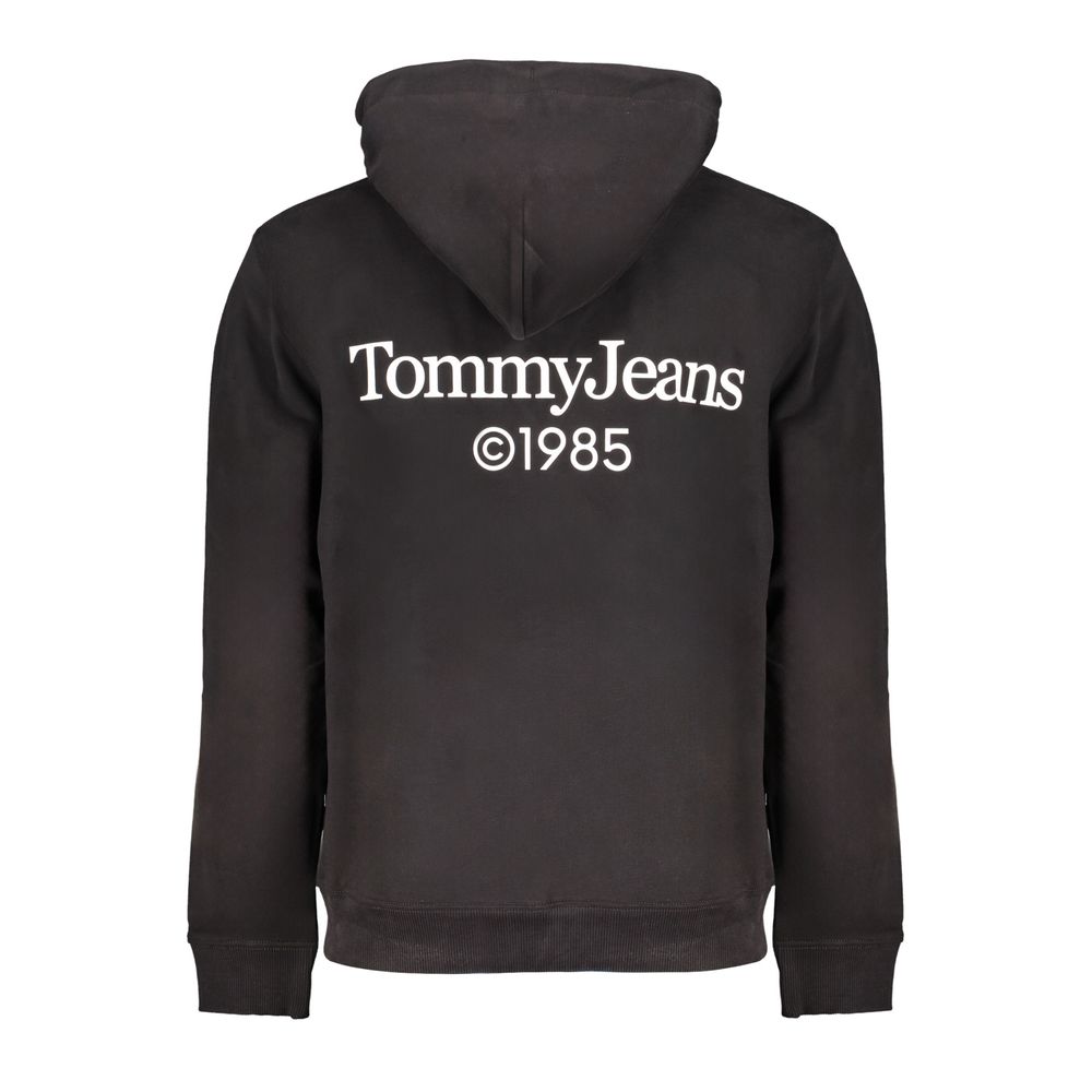 Tommy Hilfiger Black Cotton Men's Sweatshirt Hoodie