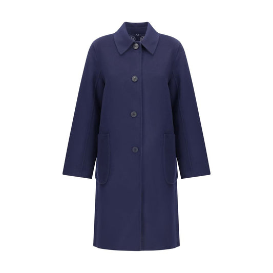 Tory Burch Blue Wool Coat Tory Burch
