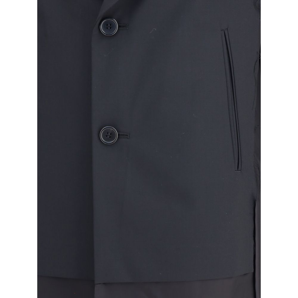 Undercover Black Polyester Coat Undercover
