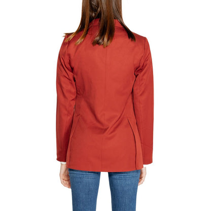 Vero Moda Red Polyester Blazer Vero Moda