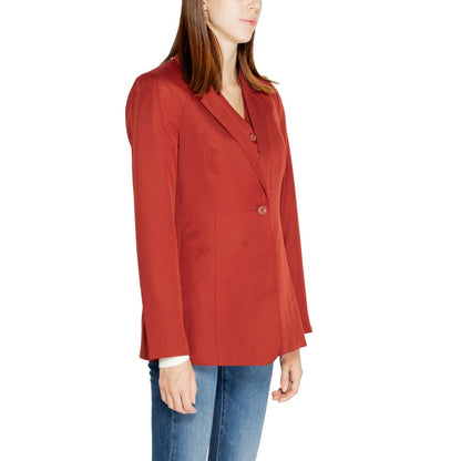 Vero Moda Red Polyester Blazer Vero Moda