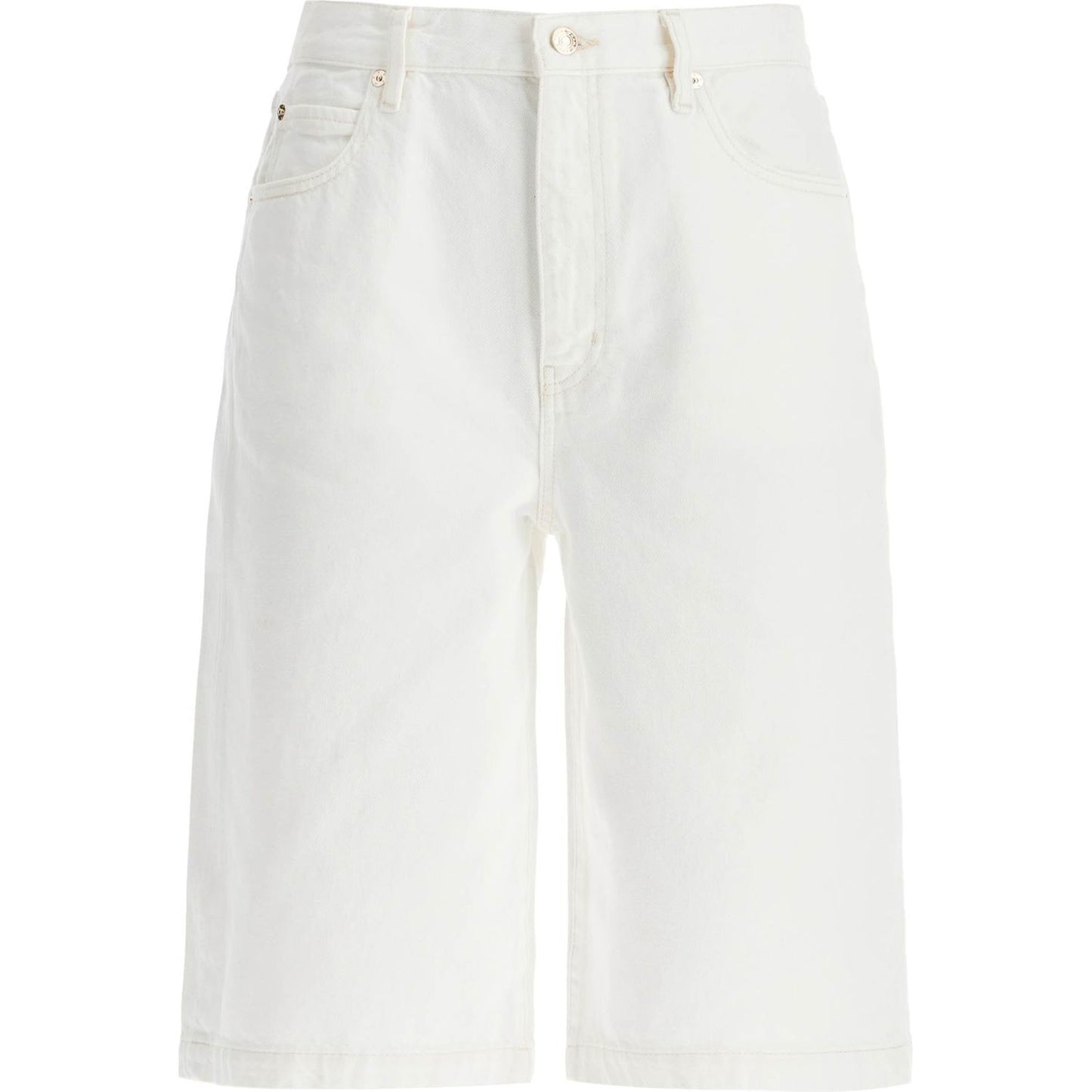 FRAME flared denim bermuda shorts. Short trousers FRAME