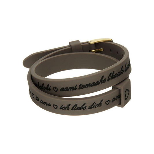 Il MEZZOMETRO Mod. I LOVE YOU GOLD - Bracciale in silicone/silicone bracelet IL MEZZOMETRO