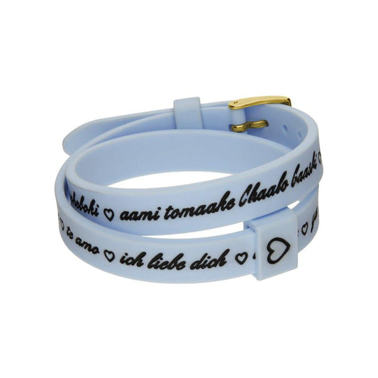 Il MEZZOMETRO Mod. I LOVE YOU GOLD - Bracciale in silicone/silicone bracelet IL MEZZOMETRO