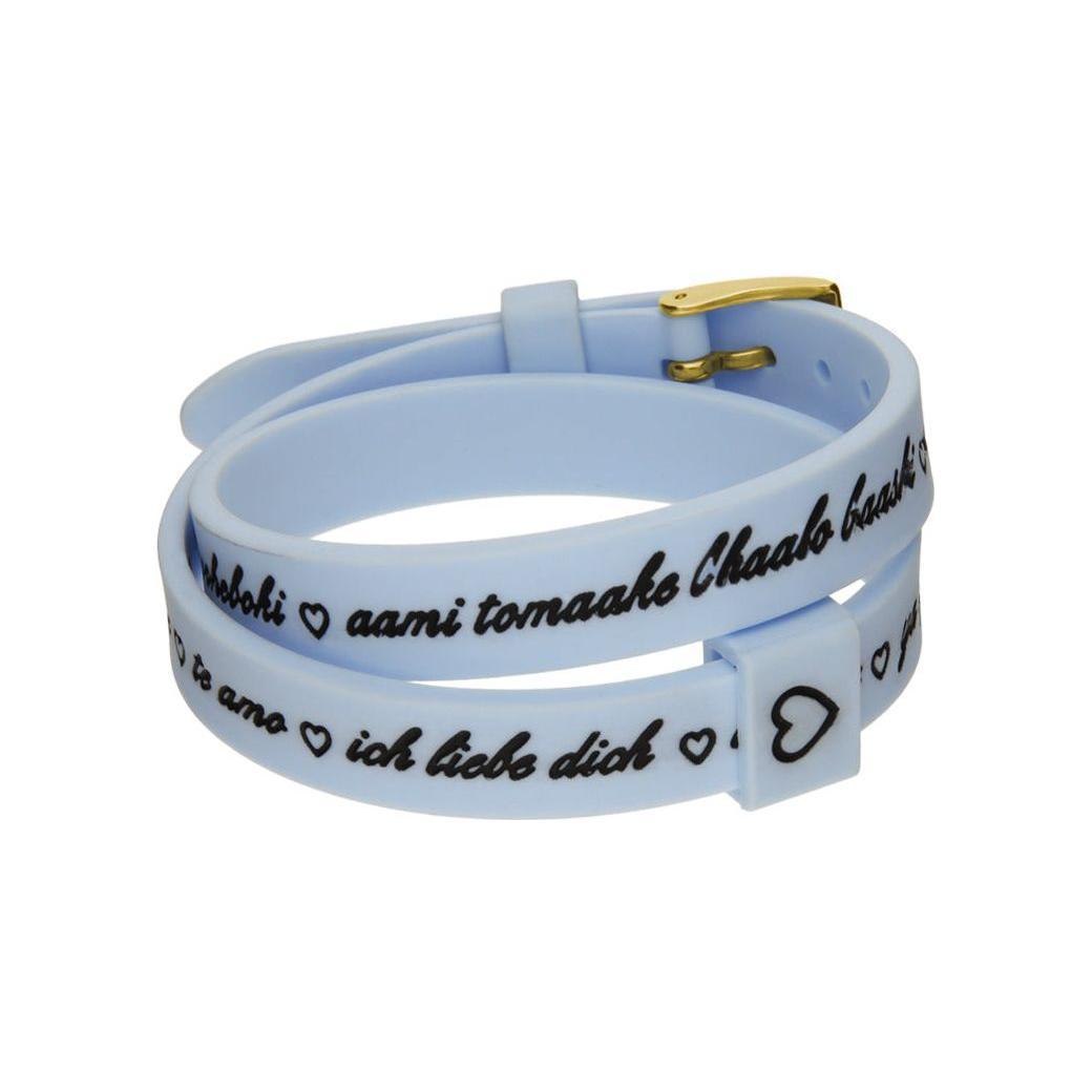 Il MEZZOMETRO Mod. I LOVE YOU GOLD - Bracciale in silicone/silicone bracelet Bracelet IL MEZZOMETRO