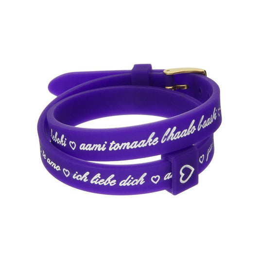 Il MEZZOMETRO Mod. I LOVE YOU GOLD - Bracciale in silicone/silicone bracelet IL MEZZOMETRO