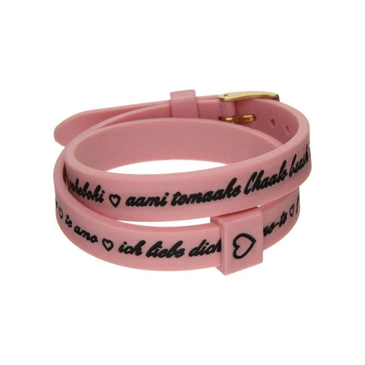 Il MEZZOMETRO Mod. I LOVE YOU GOLD - Bracciale in silicone/silicone bracelet IL MEZZOMETRO