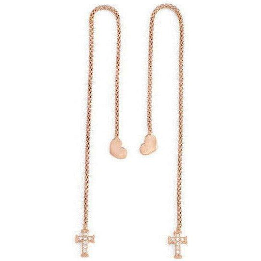 AMEN Mod. CUORE CROCE CRISTALLI ROSE GOLD