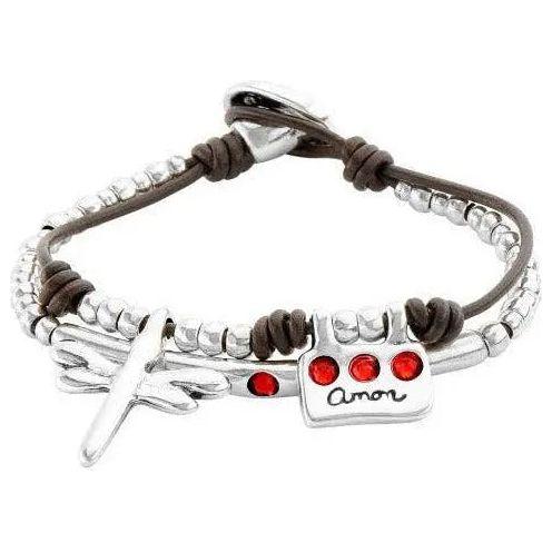 BRACCIALI UNO DE 50 MOD. UD_PUL2061ROJMTL0M DESIGNER FASHION JEWELLERY UNOde50